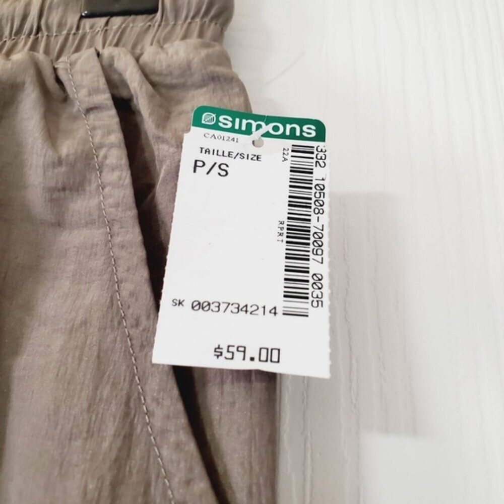 Simons Olive Green Track Pants with Elastic Ankles - Picture 5 of 8